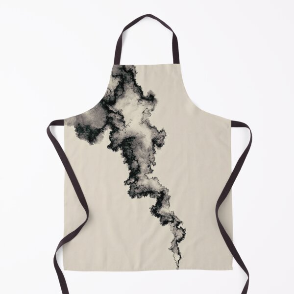 Item preview, Organic Ink Wash Smoke Abstract on Beige Minimalist Art designed and sold by SlowRegardArt.