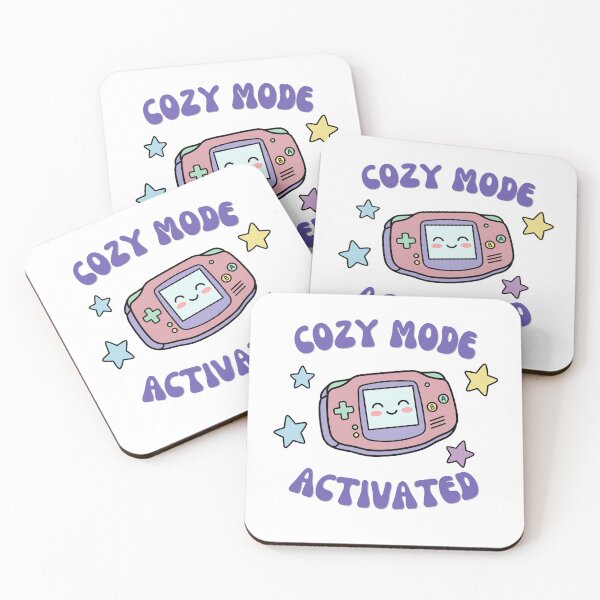 Item preview, Cozy Mode Activated Retro Pastel Kawaii Gaming Console designed and sold by Snowy Studio Designs.