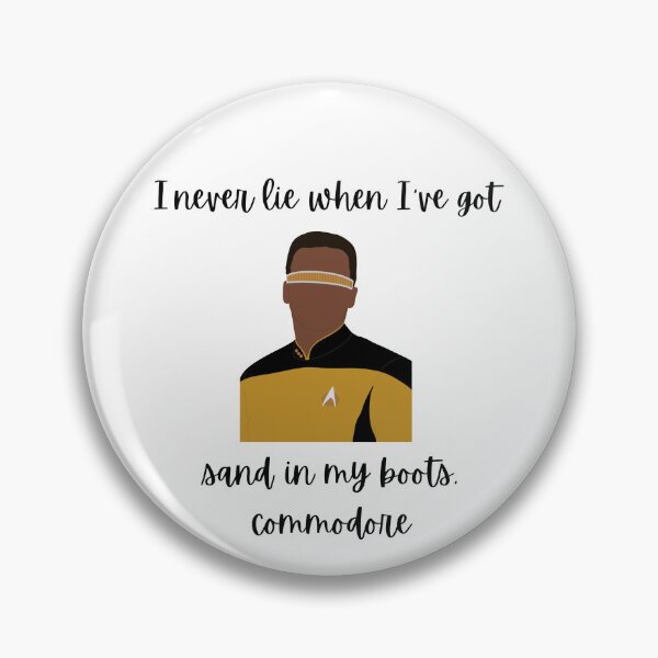 Item preview, Geordi La Forge Faceless Quote designed and sold by RoseDesigns05.