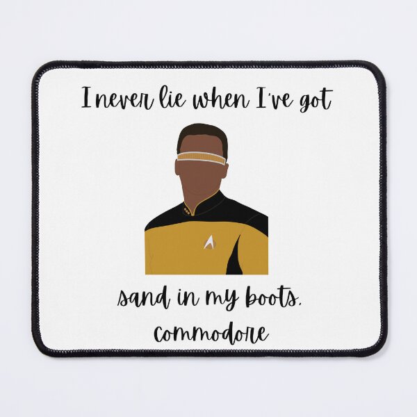 Item preview, Geordi La Forge Faceless Quote designed and sold by RoseDesigns05.