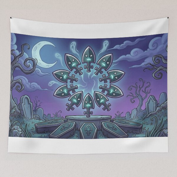 Item preview, Spooky Coffin Portal: Eerie Graveyard Night designed and sold by AirCrayons27.