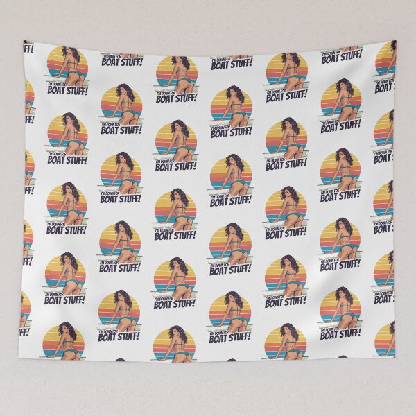 Item preview, I'm down for boat stuff! designed and sold by NicMacTees.