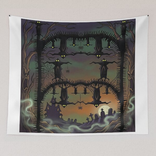Item preview, Haunted Forest Bat Silhouette Gothic Art designed and sold by AirCrayons27.