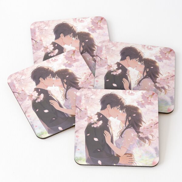 Item preview, Kiss under cherry blossoms designed and sold by PicParadiz.