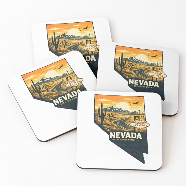Item preview, Nevada – The Silver State Print designed and sold by Thehatinthecat.