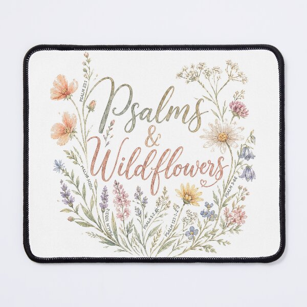Item preview, Psalms and Wildflowers - Floral Christian Scripture Garden Faith Design designed and sold by SoulThread Studio.