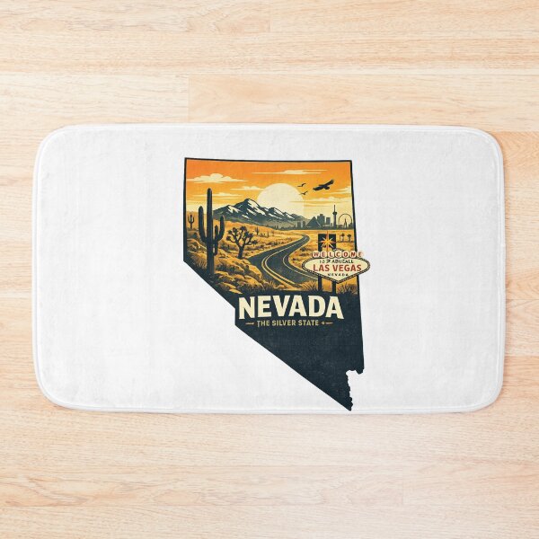 Item preview, Nevada – The Silver State Print designed and sold by Thehatinthecat.