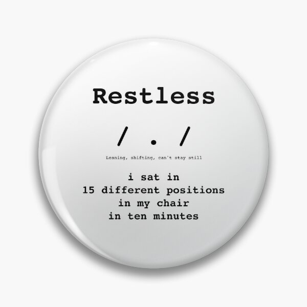 Item preview, Restless Kaomoji / . / - Monday Mood - DRYSMIRK designed and sold by DrySmirk.