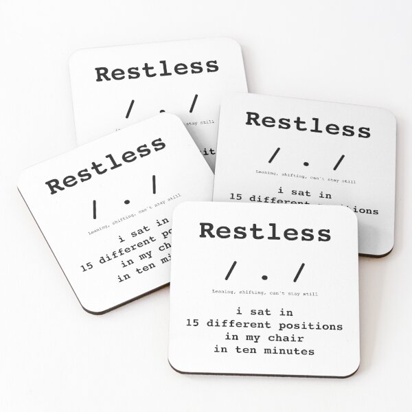 Item preview, Restless Kaomoji / . / - Monday Mood - DRYSMIRK designed and sold by DrySmirk.