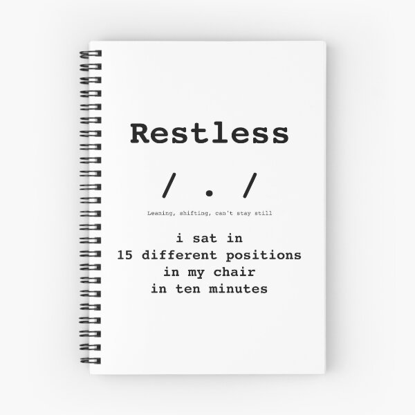 Item preview, Restless Kaomoji / . / - Monday Mood - DRYSMIRK designed and sold by DrySmirk.