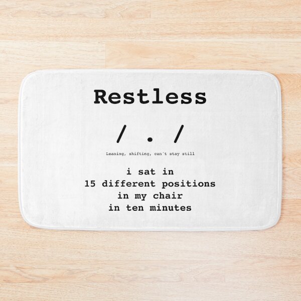 Item preview, Restless Kaomoji / . / - Monday Mood - DRYSMIRK designed and sold by DrySmirk.