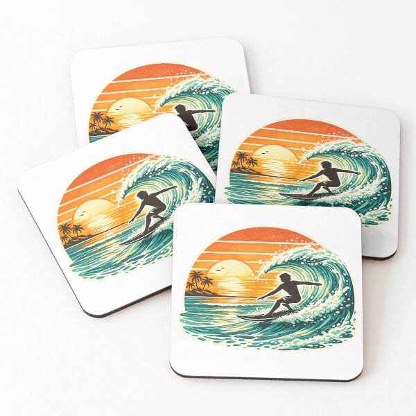Item preview, Retro Surfing Sunset Life designed and sold by 0606PM.