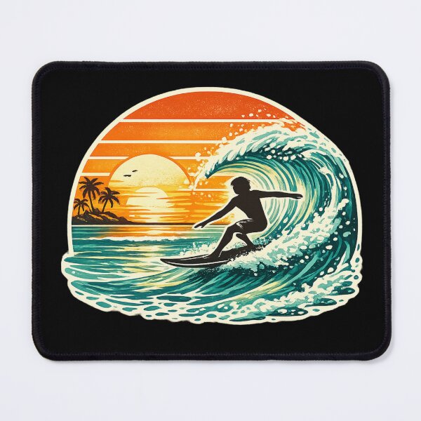 Item preview, Retro Surfing Sunset Life designed and sold by 0606PM.