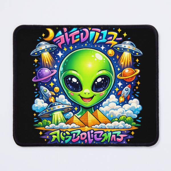 Item preview, Cosmic Alien – UFO Digital Art in Graffiti designed and sold by AlienJoy.