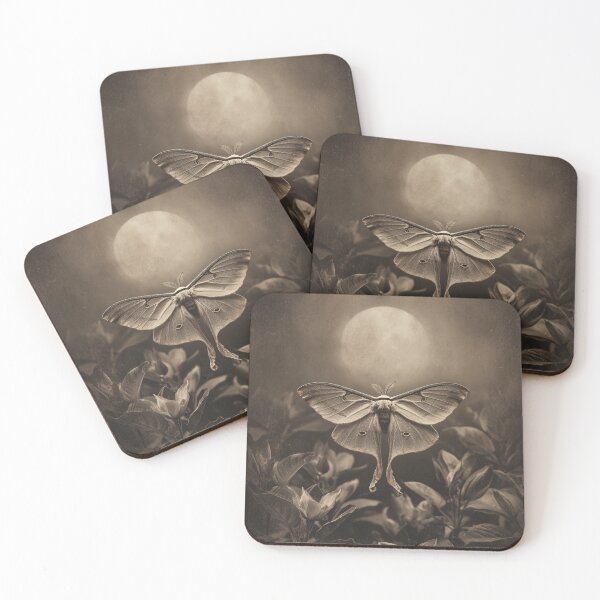 Item preview, Luna Moth Under Full Moon designed and sold by SpecInkStudio.