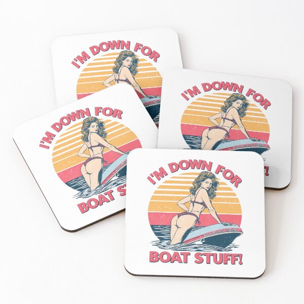 Item preview, I'm down for boat stuff! designed and sold by NicMacTees.