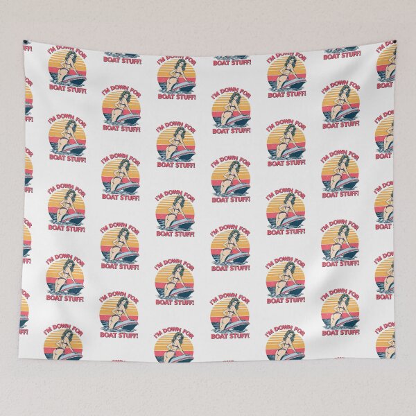 Item preview, I'm down for boat stuff! designed and sold by NicMacTees.