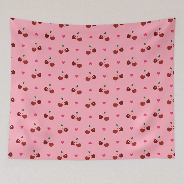 Item preview, Cute Heart Cherry Seamless Print designed and sold by S-Twisnity.