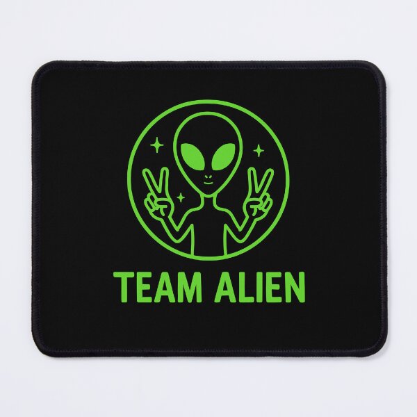 Item preview, Team Alien Neon Green Retro Peace Sign Sci Fi Space Lover designed and sold by MysticMirth.