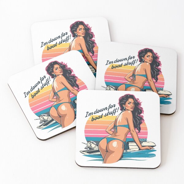 Item preview,  I'm down for boat stuff! designed and sold by NicMacTees.