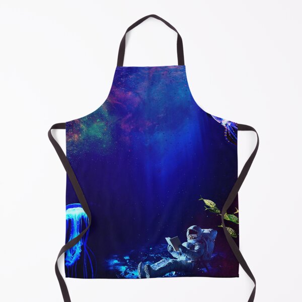 Item preview, Surreal Astronaut Reading in deep Cosmic Ocean designed and sold by FahdSpaceArt.