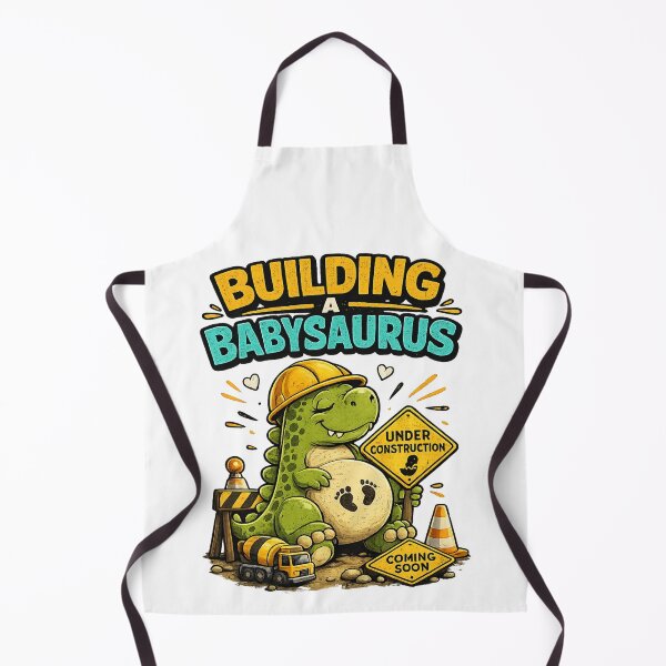 Item preview, Building A Babysaurus Funny Pregnancy Dinosaur Construction Gift designed and sold by Bo0gyArt.