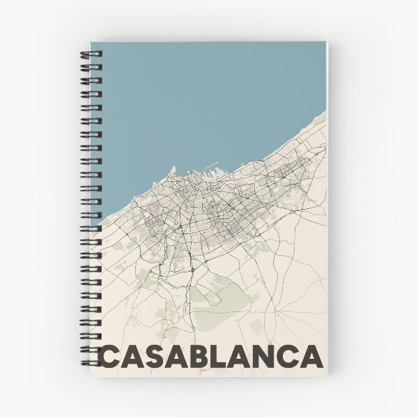 Item preview, Casablanca Map designed and sold by MapsNerd.