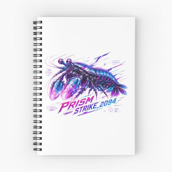 Item preview, Prism Strike 2094 Cyber Mantis Shrimp – Neon Biomechanical Crustacean Design designed and sold by FusiTink.
