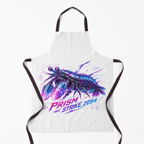 Item preview, Prism Strike 2094 Cyber Mantis Shrimp – Neon Biomechanical Crustacean Design designed and sold by FusiTink.