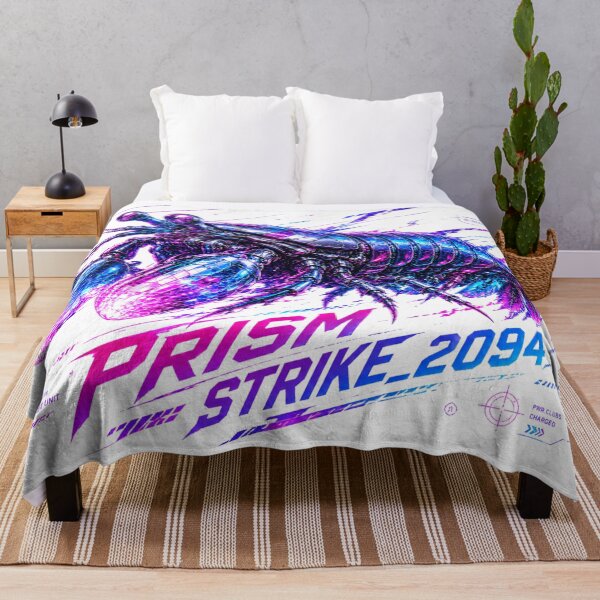 Item preview, Prism Strike 2094 Cyber Mantis Shrimp – Neon Biomechanical Crustacean Design designed and sold by FusiTink.