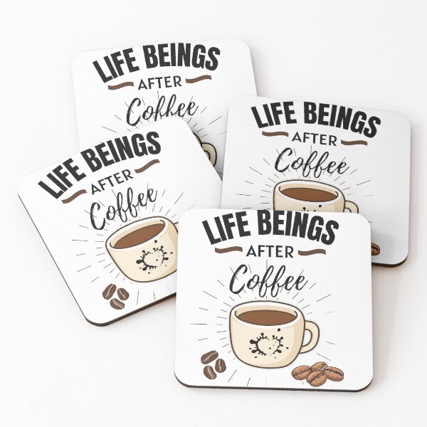 Item preview, Life Begins After Coffee Vintage Coffee Lover Design | Funny Caffeine Quote designed and sold by vibecraft_studio2.