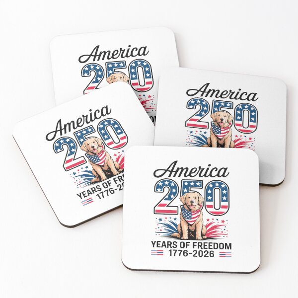 Item preview, America 250 Years of Freedom 1776-2026 Golden Retriever Patriotic Dog designed and sold by HaweeWear.