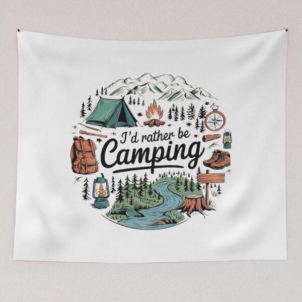 Item preview, i'd rather be camping designed and sold by SpaceForFuture.