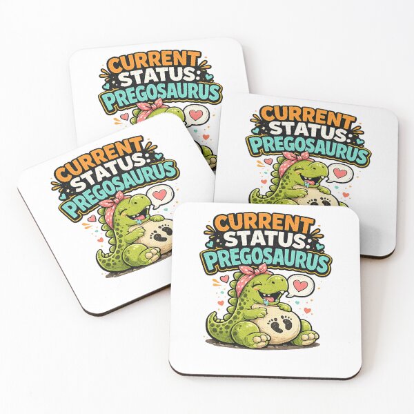 Item preview, Current Status Pregosaurus Funny Pregnancy Dinosaur Design designed and sold by Bo0gyArt.