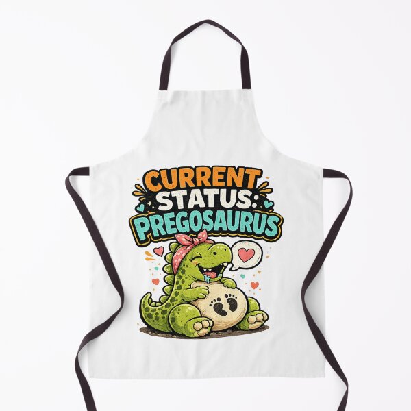 Item preview, Current Status Pregosaurus Funny Pregnancy Dinosaur Design designed and sold by Bo0gyArt.