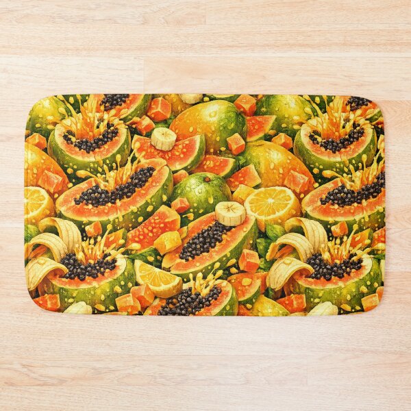 Item preview, Tropical Papaya Paradise Pattern designed and sold by ITSimagination.