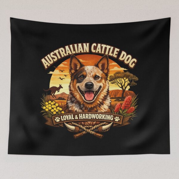 Item preview, Australian Cattle Dog - Loyal & Hardworking designed and sold by SidTastic .
