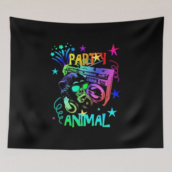 Item preview, Vibrant Party Animal Monkey Boombox Design designed and sold by marke770.