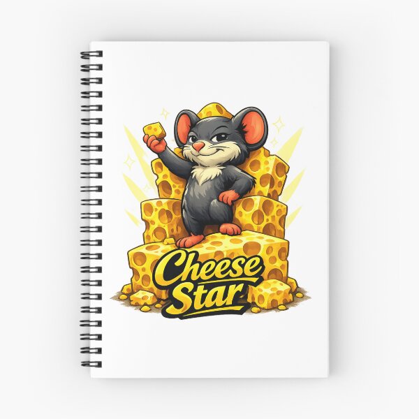 Item preview, Cheese Star – Confident Mouse on a Swiss Cheese Stage designed and sold by UkrainianSpain.