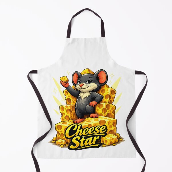 Item preview, Cheese Star – Confident Mouse on a Swiss Cheese Stage designed and sold by UkrainianSpain.