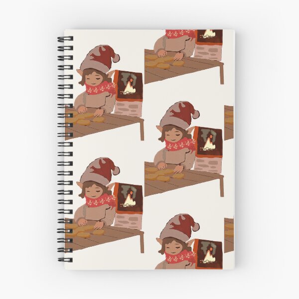 Item preview, Cozy Elf with Christmas Oranges Design | Winter Fireplace Scene designed and sold by BayliloArtist.