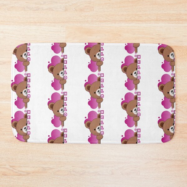 Item preview, Hello Teddy bear - pink designed and sold by priyankajustine.