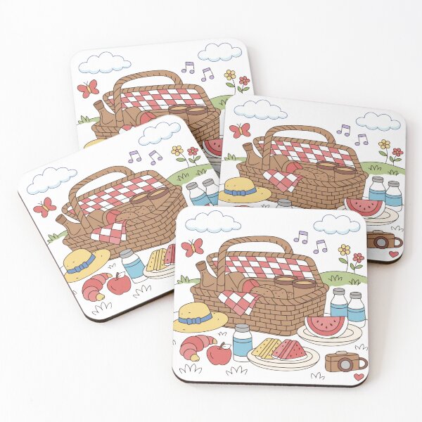 Item preview, Cute Summer Picnic Basket Illustration designed and sold by Inka Moon Design.
