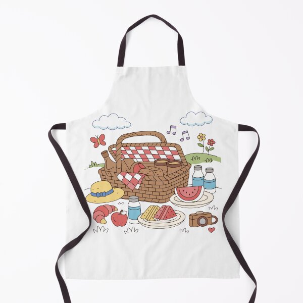 Item preview, Cute Summer Picnic Basket Illustration designed and sold by Inka Moon Design.