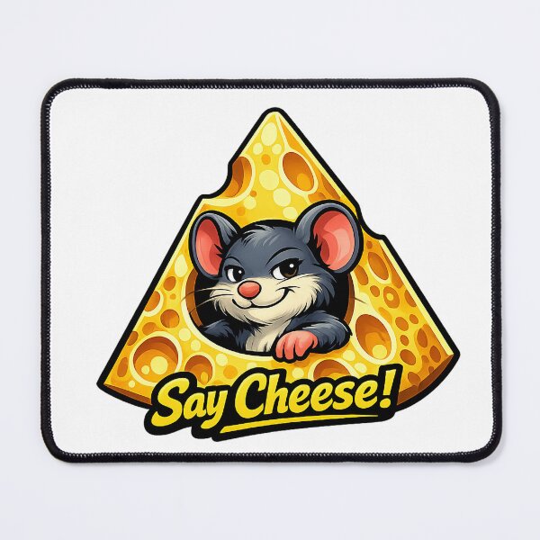 Item preview, Say Cheese! – Confident Mouse in Swiss Cheese designed and sold by UkrainianSpain.