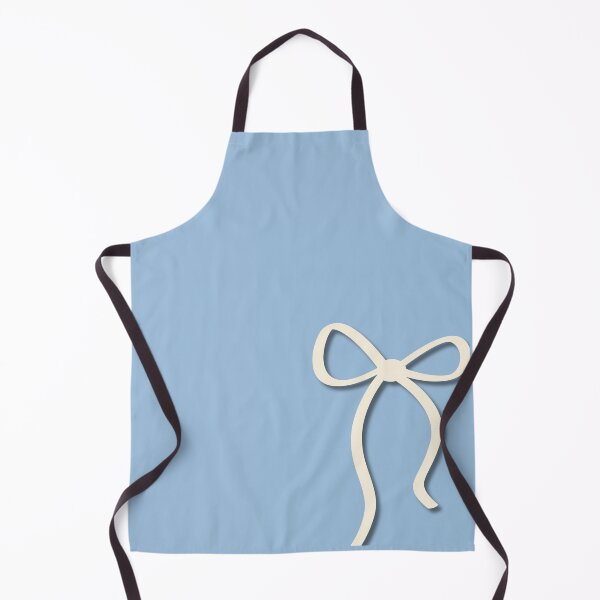 Item preview, Minimalist Cream Ribbon Bow on Light Blue designed and sold by Hrndz Store.