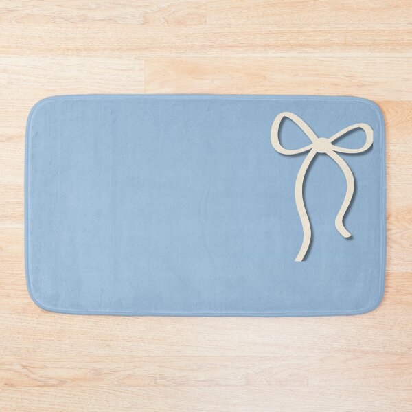 Item preview, Minimalist Cream Ribbon Bow on Light Blue designed and sold by Hrndz Store.