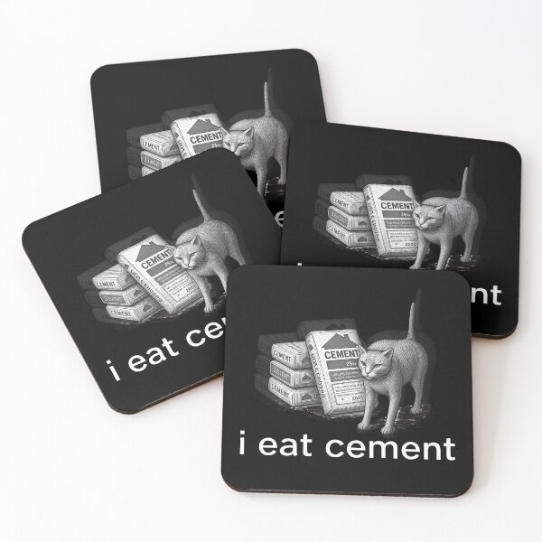 Item preview, I eat cement cat designed and sold by lexthelord.