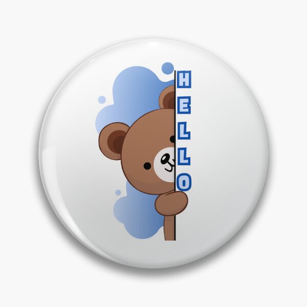 Item preview, Hello Teddy bear - blue designed and sold by priyankajustine.