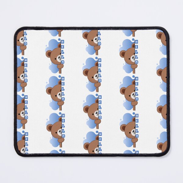 Item preview, Hello Teddy bear - blue designed and sold by priyankajustine.
